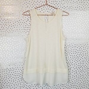 J. Crew | Cream Sleeveless Top | Medium